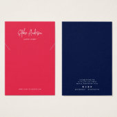 De moderne Kaart van de Vertoning van het Ketting  (Voorkant /achterkant)