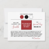 De moderne Kaart van het Bridesmaid van het Manusc (Achterkant)