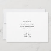 De moderne Kaart van het Bridesmaid van het Manusc (Achterkant)