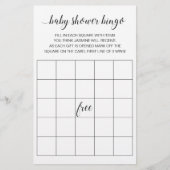 De moderne Kaart van het Spel van het Baby shower  (Voorkant)