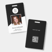 De moderne kaart van identiteitskaart de douanefot badge (Voor- en achterkant)