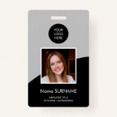 De moderne kaart van identiteitskaart douanelogo f badge (Voorkant)