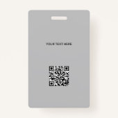 De moderne kaart van identiteitskaart douanelogo f badge (Achterkant)