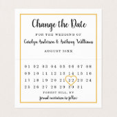 De moderne Kalender van de Foto Verandering de Kaa Visitekaartje (Binnenkant ongevouwen)