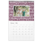 De moderne kalender van het markerpenfotoscript (Feb 2026)