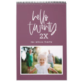 De moderne kalender van het markerpenfotoscript (Hoes)