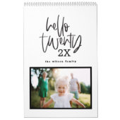 De moderne kalender van het markerpenfotoscript (Hoes)