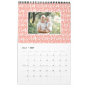 De moderne kalender van het markerpenfotoscript (Mar 2027)