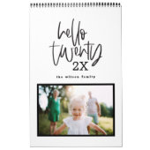 De moderne kalender van het markerpenfotoscript (Hoes)