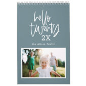 De moderne kalender van het markerpenfotoscript (Hoes)