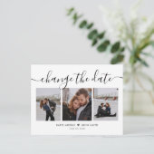 De moderne Kalligrafie van het Manuscript Verander Uitnodiging Briefkaart (Staand voorkant)