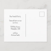 De moderne Kerst van het Manuscript Wreath hebben  Aankondigingskaart (Achterkant)