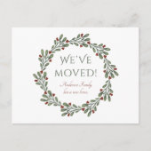 De moderne Kerst van het Manuscript Wreath hebben  Aankondigingskaart (Voorkant)