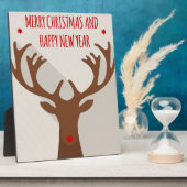 De moderne kerstmanhiel van de rendierhiel fotoplaat (Zijkant)