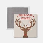 De moderne kerstmanhiel van de rendierhiel magneet (Voorkant / Achterkant)