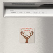 De moderne kerstmanhiel van de rendierhiel magneet (Insitu (Vaatwasser))