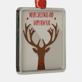 De moderne kerstmanhiel van de rendierhiel metalen ornament (Rechts)