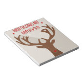 De moderne kerstmanhiel van de rendierhiel notitieblok (Schuin)