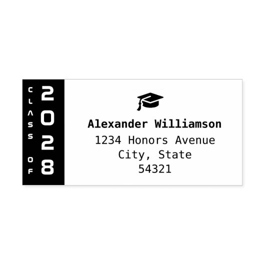 De moderne klasse van Afstuderen Rubberstempel (Afrduk)