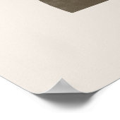 De moderne Kleur van de Aardetoon Abstract Botanis Poster (Hoek)