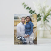 De moderne Kleur van Retro Editable sparen het Bri Briefkaart (Staand voorkant)