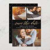 De moderne KLOOF van het Manuscript EDITABLE bewaa Bedankkaart (Voorkant / Achterkant)