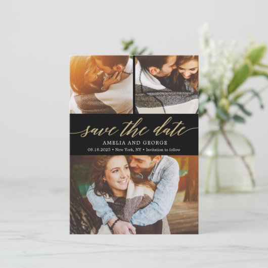 De moderne KLOOF van het Manuscript EDITABLE bewaa Bedankkaart (Staand voorkant)