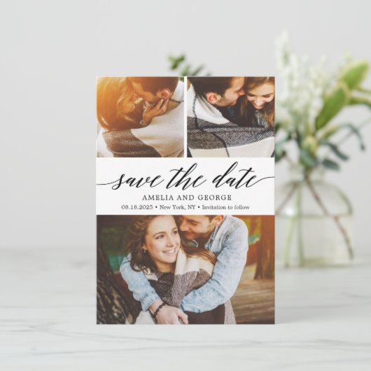 De moderne KLOOF van het Manuscript EDITABLE bewaa Bedankkaart (Staand voorkant)