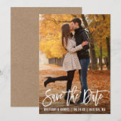 De moderne Kraft van de Foto van het Manuscript va Kaart (Voorkant / Achterkant)