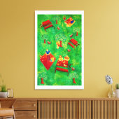 De moderne kunst van de picknick canvas afdruk (Insitu (Woonkamer))