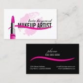 De moderne Kunstenaar van de Make-up Visitekaartje (Voorkant / Achterkant)