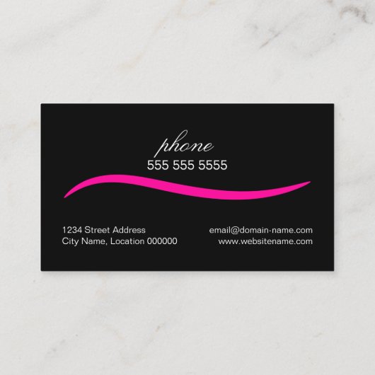 De moderne Kunstenaar van de Make-up Visitekaartje (Achterkant)