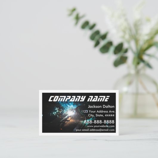 De moderne Lassendienst en Fabricatiefoto Visitekaartje (Staand voorkant)