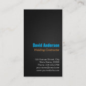 De moderne Lassendienst en Fabricatiefoto Visitekaartje (Achterkant)