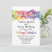 De moderne lesbische homohuwelijk van de Waterverf Kaart (Staand voorkant)