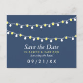 De moderne Lichten van het Koord, Geel & Wit spare Aankondigingskaart (Voorkant)