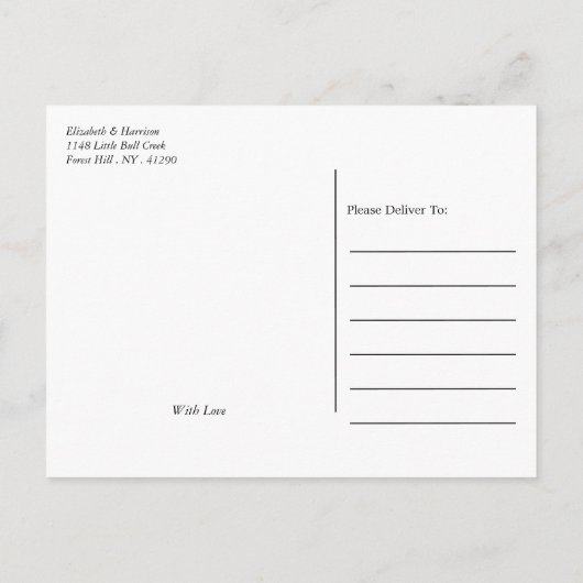 De moderne Lichten van het Koord, Wit & Goud spare Aankondigingskaart (Achterkant)