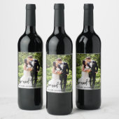De Moderne Liefde van het Manuscript van de Borste Wijn Etiket (Flessen)