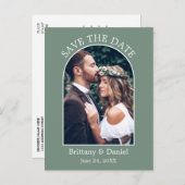 De moderne Lijst van de Vlek Groen van de Foto spa Briefkaart (Voorkant / Achterkant)