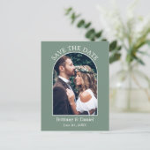 De moderne Lijst van de Vlek Groen van de Foto spa Briefkaart (Staand voorkant)