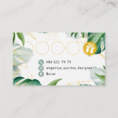 De moderne Loyalty Kaart voor Beauty Professionals Visitekaartje (Achterkant)