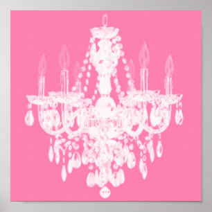De moderne luchters Silhouette Art - Afdruk #1 Poster