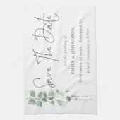 De moderne Manuscript Eucalyptus bewaart het Slot Theedoek (Verticaal)