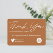 De moderne manuscript terracotta orde bedankt u (Staand voorkant)