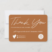 De moderne manuscript terracotta orde bedankt u (Voorkant)