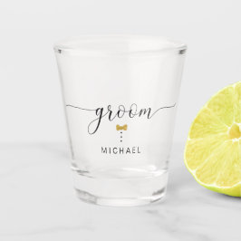 De moderne Manuscript van de Groom Gold Bow van he Shot Glas
