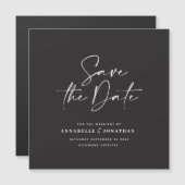 De moderne manuscripttypografie bruiloft bewaart d (Voorkant / Achterkant)