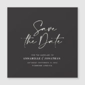 De moderne manuscripttypografie bruiloft bewaart d (Voorkant)