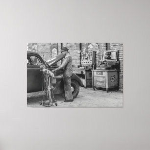 De moderne mechaniek 1939 canvas afdruk