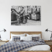 De moderne mechaniek 1939 canvas afdruk (Insitu (Slaapkamer))